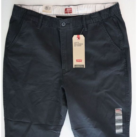 Levi's A10410003 Men's Sz Large Black XX Chino EZ Taper Stretch Pants $70 - Picture 8 of 11